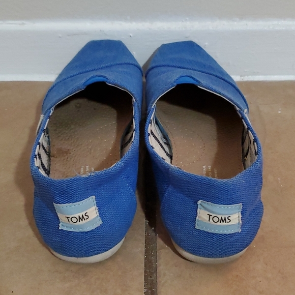 Blue Canvas Toms Sz 6.5 - Picture 3 of 4